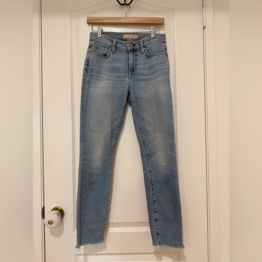 7 For All Mankind Roxanne Ankle Luxe Performance Jeans Womens 26